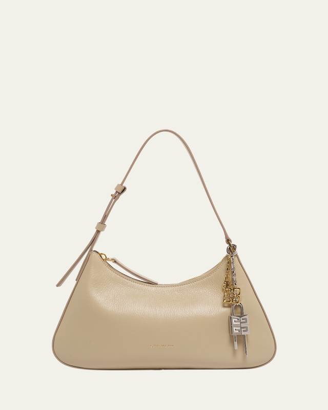 Lucky Small Lock Shoulder Bag in Leather